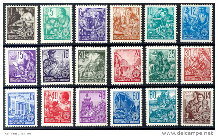 1 Bis 84 Pf 5-Jahresplan Offsetdruck Komplett Tadellos Postfrisch, Mi. 150,--, Katalog: 362/79 **1 Till 84 Pf 5... - Otros & Sin Clasificación