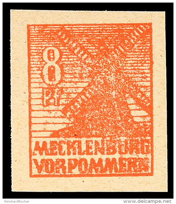 8 Pfg Abschiedsserie, Y-Papier, Rotorange, Postfrisch, Gepr. Kramp BPP, Mi. 280.-, Katalog: 34yb **8 Pfg... - Otros & Sin Clasificación