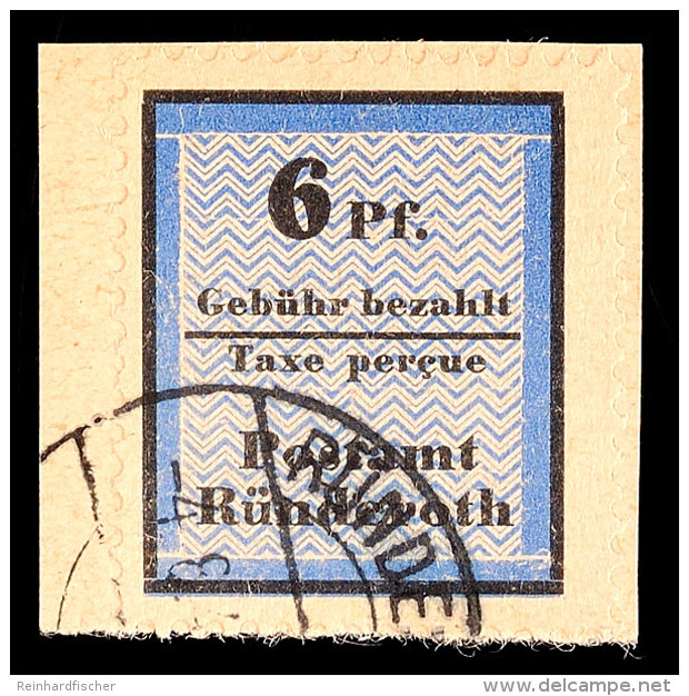 6 Pfg. Schwarz/blau Auf Kabinett-Briefst&uuml;ck, Katalog: IIFA BS6 Pfg. Black / Blue On On Piece Choise Copy,... - Otros & Sin Clasificación