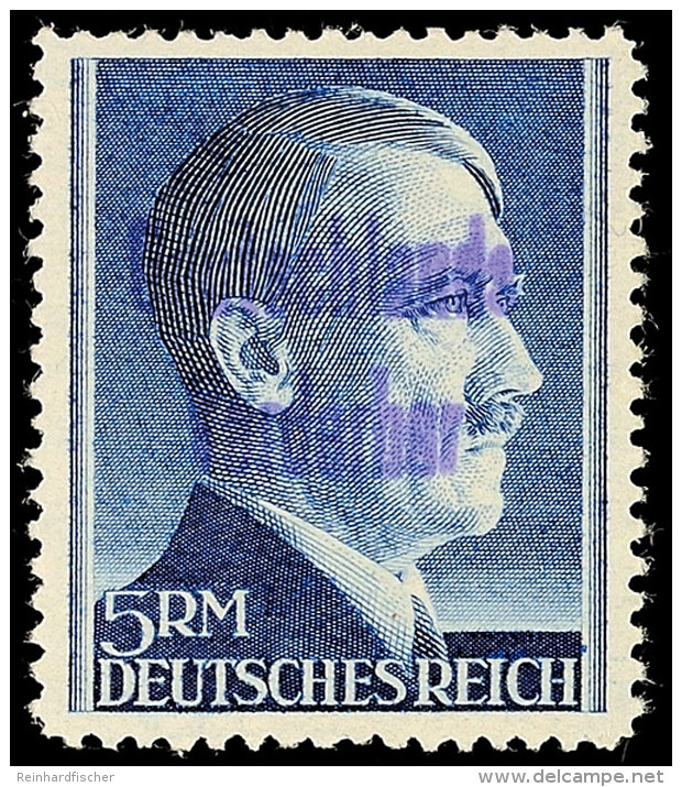 5 M. Gez. 12 1/2, Postfrisch, Gepr. Richter, Mi. 200.-, Katalog: 24A **5 M. Perforated 12 1 / 2, Mint Never... - Meissen