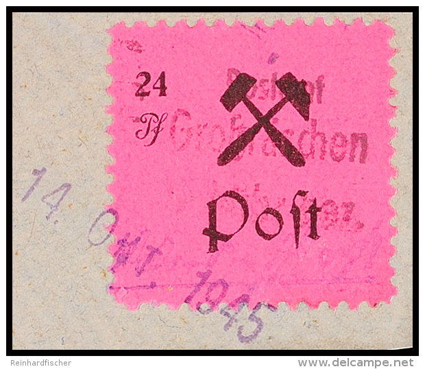 24 Pf. Freimarke, Type IV, A. Tadellosem Kl. Briefst&uuml;ck, Mi. 200.-, Katalog: 26IV BS24 Pf. Postal Stamp,... - Grossraeschen