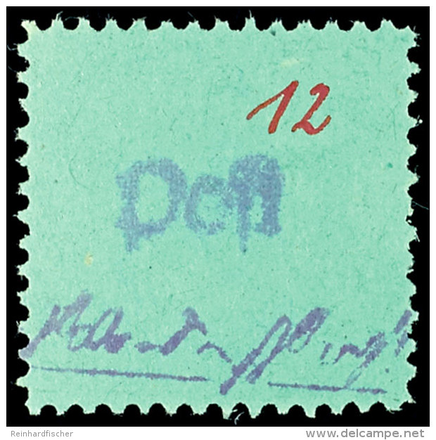 12 Pf. "ohne Hammer", Tadellos Postfrisch, Mi. 250,--, Katalog: 7II **12 Pf. "without Hammer", In Perfect... - Grossraeschen