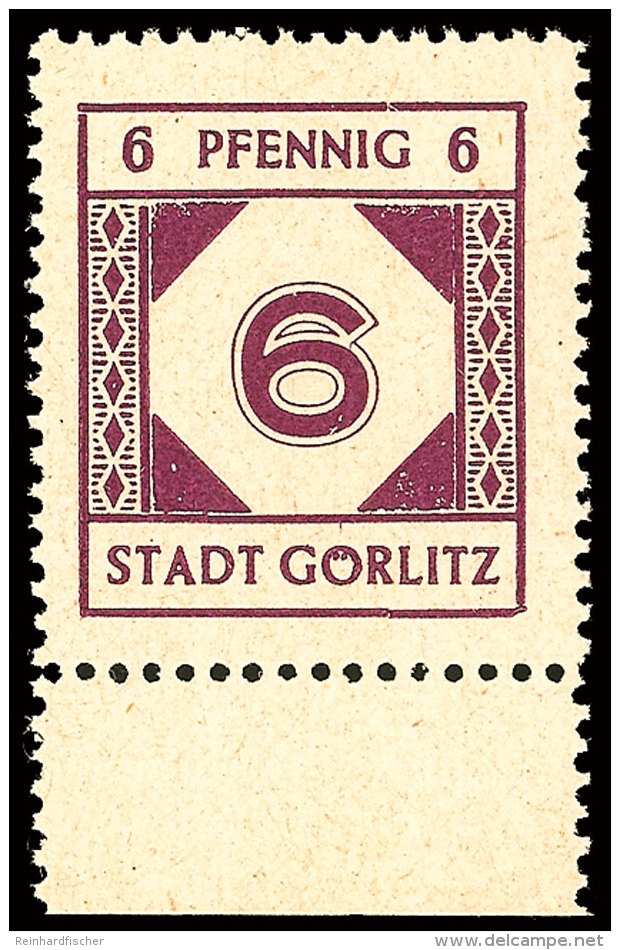 6 Pfg Und 12 Pfg Mit Spargummierung (kleine Kreise), 2 Postfrische Kabinettst&uuml;cke, Mi. 124.-, Katalog: 6y/8y... - Goerlitz