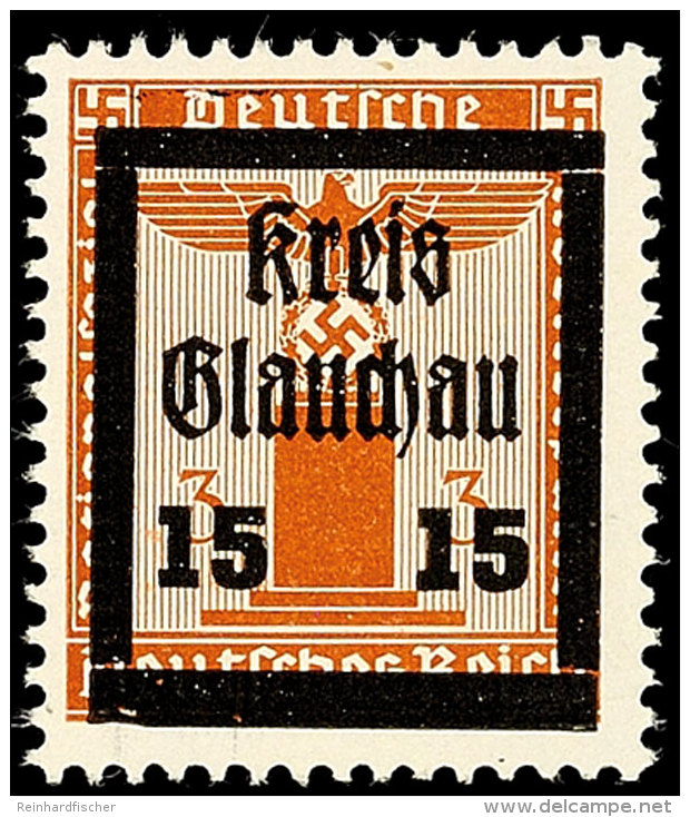 3 A. 15 Pf. Mit Waager. Gummiriffelung, Postfrisch, Gepr. Dr. Penning BPP, Katalog: 21y **3 On 15 Pf. With... - Glauchau