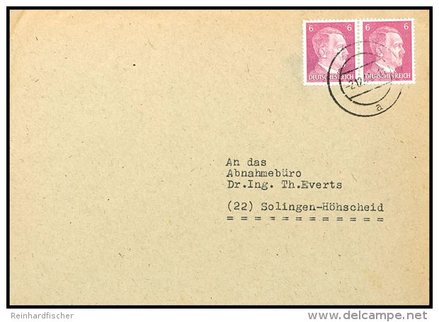 Mauthausen, Au&szlig;enlager Attnang-Pucheim: 1944, Frankierter Brief Mit Aptiertem Poststempel Vom 2.12. Nach... - Otros & Sin Clasificación