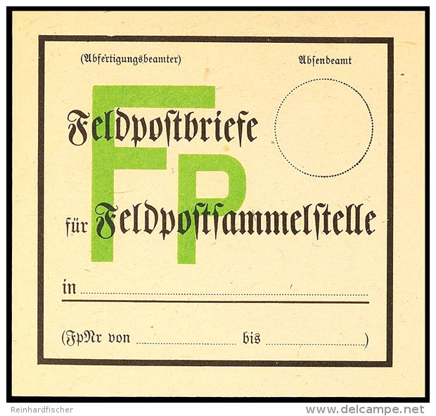 Vorbindezettel Ungebraucht.  BFPackage Note Unused.  BF - Otros & Sin Clasificación