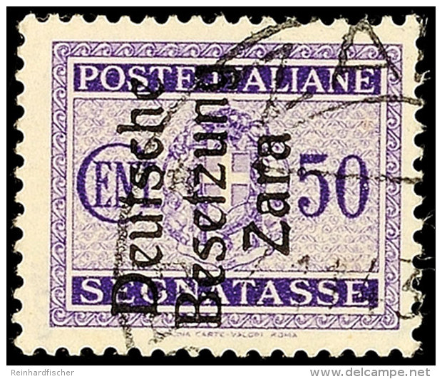 50 C Violett Mit Aufdruck In Type II Tadellos Gestempelt, Gepr. Krischke, Mi. 120.-, Katalog: 7II O50 C Violet... - Otros & Sin Clasificación