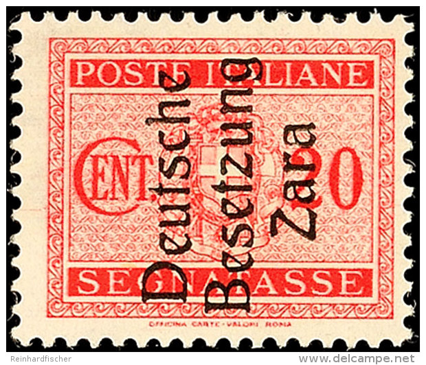 20 C Karmin Tadellos Postfrisch, Gepr. Ludin BPP Und Brunel BPP, Mi. 60.-, Katalog: 3 **20 C Carmine In Perfect... - Otros & Sin Clasificación