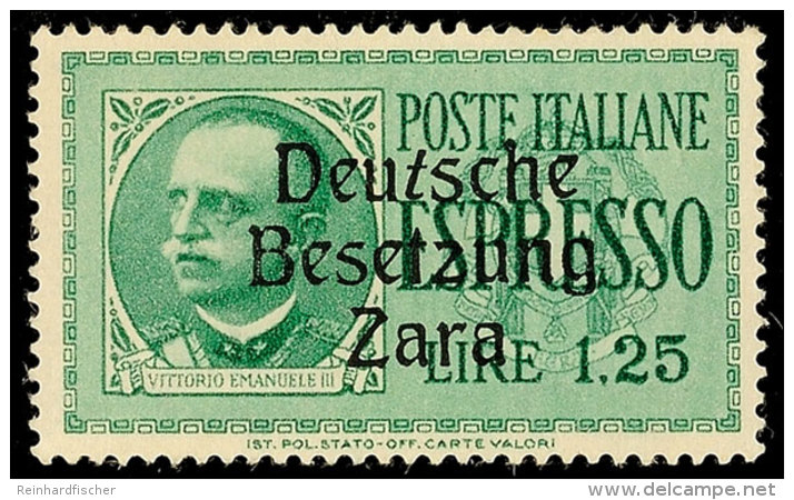 1.25 L Eilmarke Tadellos Postfrisch Von Feld 21, Gepr. Brunel BPP, Katalog: 21 **1. 25 L Special Delivery Stamp... - Ocu. Alemana: Zara