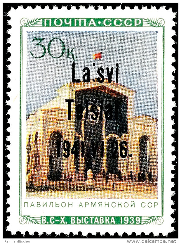 30 Kop. "Pavillon Armenische SSR" Mit Schwarzem, Dreizeiligem &Uuml;berdruck Der Zweiten Auflage In Type IIIb... - Otros & Sin Clasificación