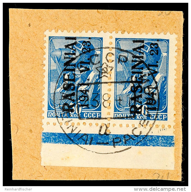 30 K. Blau, Type III Waag. Paar Vom Unterrand A. Lux-N, Gepr. Krischke BPP, Katalog: 5III BS30 K.... - Otros & Sin Clasificación