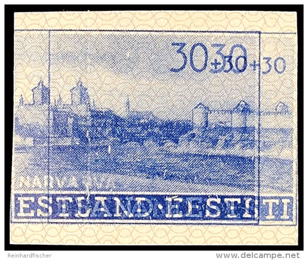 30+30 K. Ungez&auml;hnt Mit Doppeldruck Tadellos Postfrisch, Mi. 180.-, Katalog: 6UDD **30 30 K. Unperforated... - Otros & Sin Clasificación