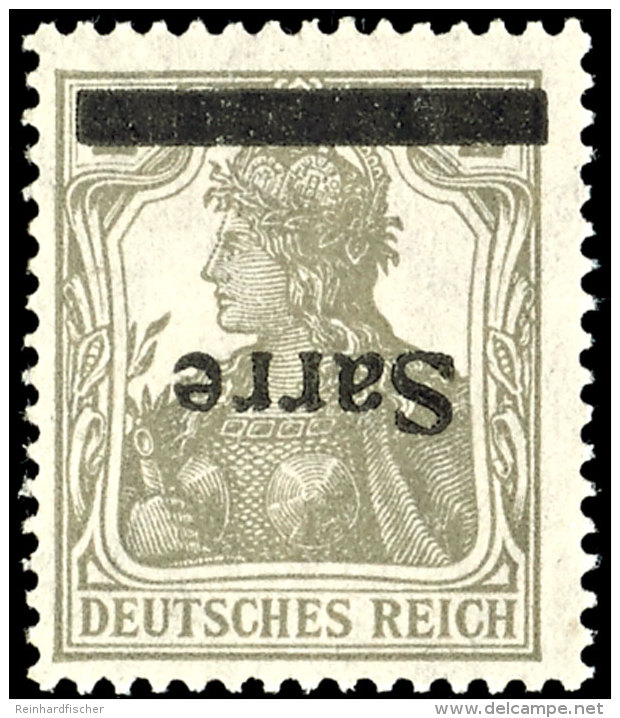 1920, Germania 2 Pf. Mit Kopf Stehendem Aufdruck, Tadellos Postfrisch, FA Burger BPP, Mi. 650,--... - Otros & Sin Clasificación