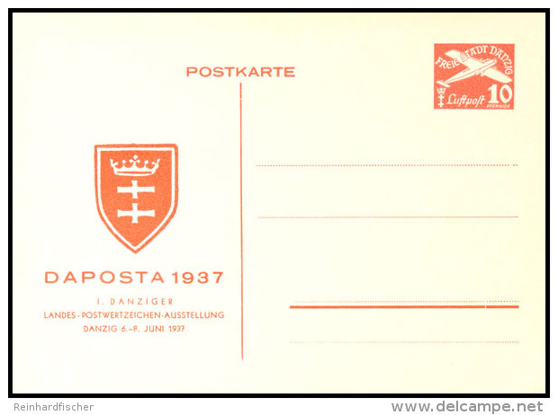 1937, 10 Pfg Privat-Ganzsachenkarte Anl&auml;sslich Der DAPOSTA, Tadellos Ungebraucht, Katalog: PP3 BF1937, 10... - Otros & Sin Clasificación