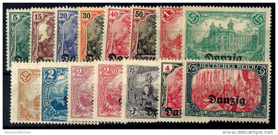 5 Pf Bis 5 Mark Bis Auf 10 Pf Komplett Tadellos Postfrisch, Dabei 12a+b, Mi. 166,-, Katalog: 1/15 **5 Pf Till 5... - Otros & Sin Clasificación