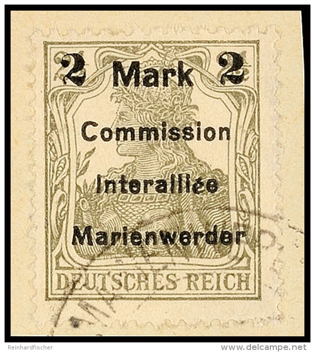 2 Mark Auf 2 1/2 Pf In Type BIIa Tadellos Auf Briefst&uuml;ck, Gepr. Klein VP, Mi. 80.-, Katalog: 23BIIa BS2... - Otros & Sin Clasificación