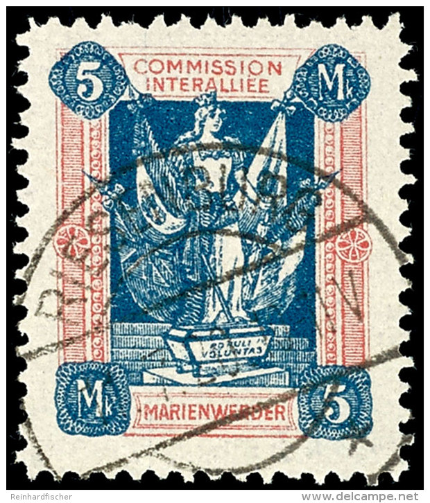 5 Mark In A-Farbe Tadellos Gestempelt, Mi. 120,--, Katalog: 14xBa O5 Mark In A-color Neat Cancelled, Michel... - Otros & Sin Clasificación