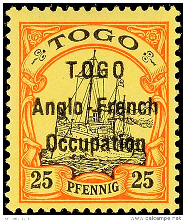 25 Pf. Tadellos Ungebraucht, Gepr. Georg B&uuml;hler Und Hoffmann-Giesecke, Mi. 50.-, Katalog: 5I *25 Pf. In... - Togo