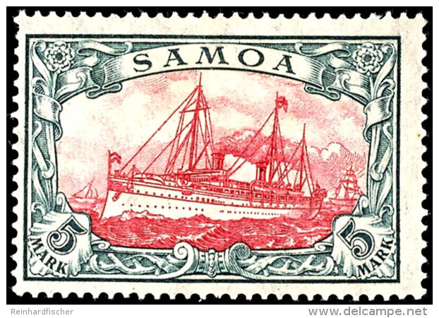 5 Mark Friedensdruck Tadellos Ungebraucht, Gepr. J&auml;schke-L. BPP, Mi. 220,--, Katalog: 23IA *5 Mark Peace... - Samoa
