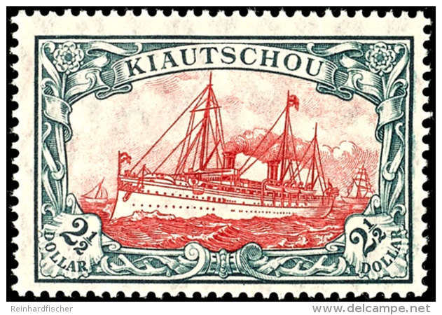 1905, 2 1/2 $ Im Friedensdruck, Tadellos Postfrisch, Mi. 360,--, Katalog: 37IA **1905, 2 + $ In The Peace... - Kiautchou