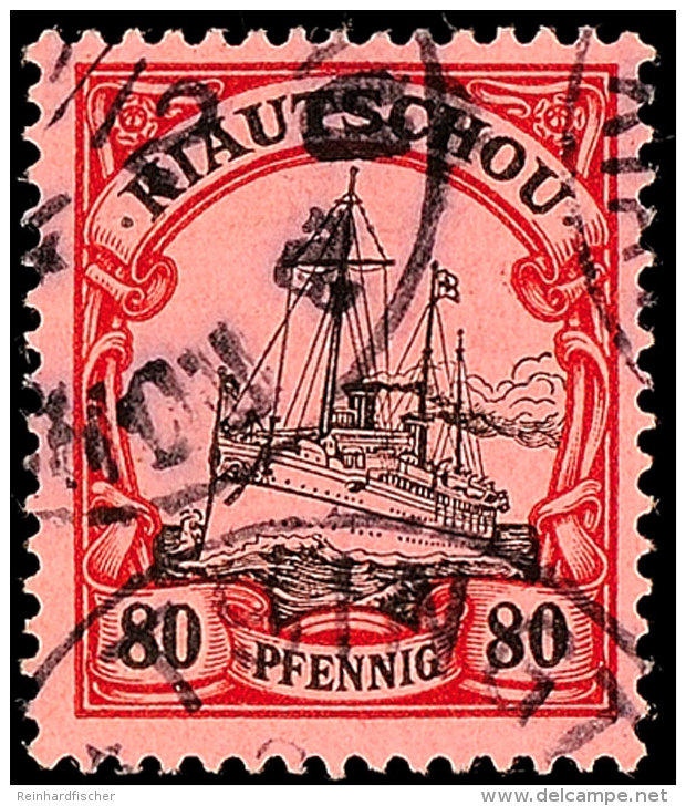 80 Pf. Kaiseryacht Tadellos Gestempelt, Gepr. Kilian, Mi. 65.-, Katalog: 13 O80 Pf. Imperial Yacht Neat... - Kiautchou