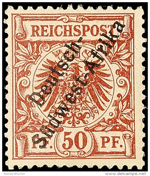 50 Pf. Ungebraucht Mit Neugummi, Mi. 280.- F&uuml;r *, Katalog: II NG50 Pf. Unused With Regummed, Michel 280.-... - África Del Sudoeste Alemana