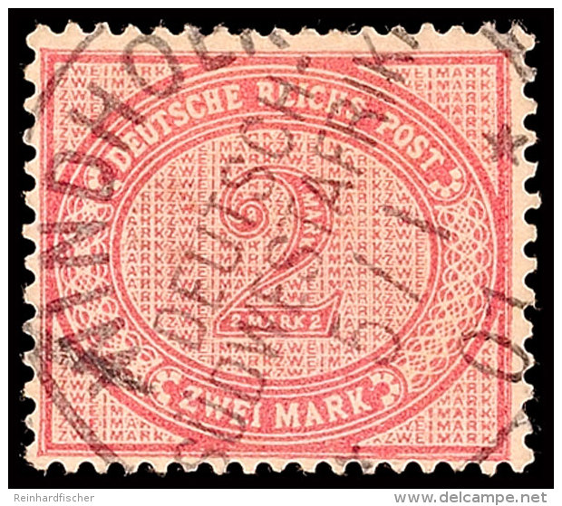 2 Mark R&ouml;tlichkarmin, Klar Und Zentrisch Mit 2. Stempel  WINDHOEK DSWA 5/1 01, Dr.Steuer 200,-, Katalog: V37f... - África Del Sudoeste Alemana