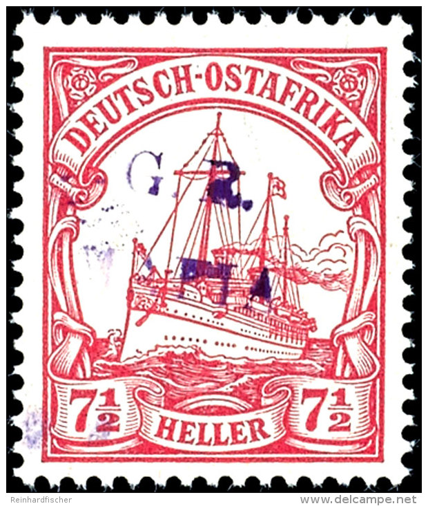 7 1/2 Heller Mit Aufdruck "G.R. MAFIA" Tadellos Postfrisch, Tiefst Gepr. Kilian, Mi. 400,--, Katalog: 3b **7 +... - África Oriental Alemana