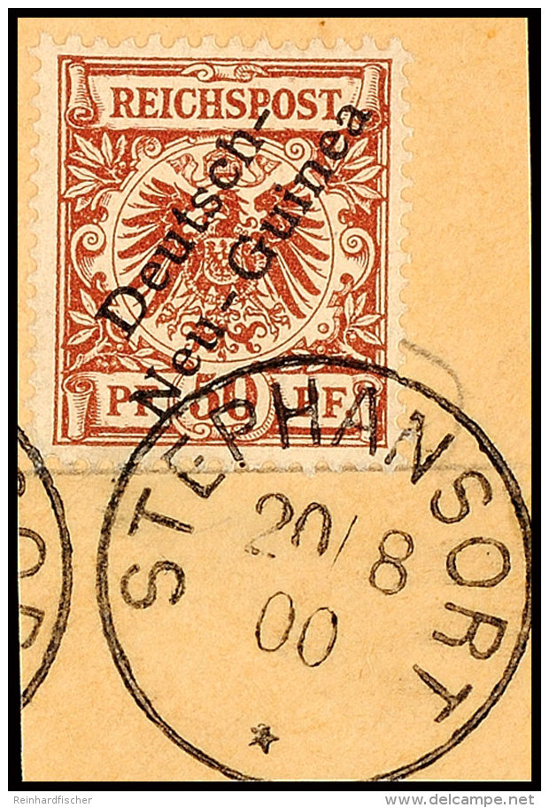 50 Pf. Schr&auml;gaufdruck Tadellos Auf Briefst&uuml;ck, Gepr. Provinsky BPP, Mi. 60.-, Katalog: 6 BS50 Pf.... - Nueva Guinea Alemana