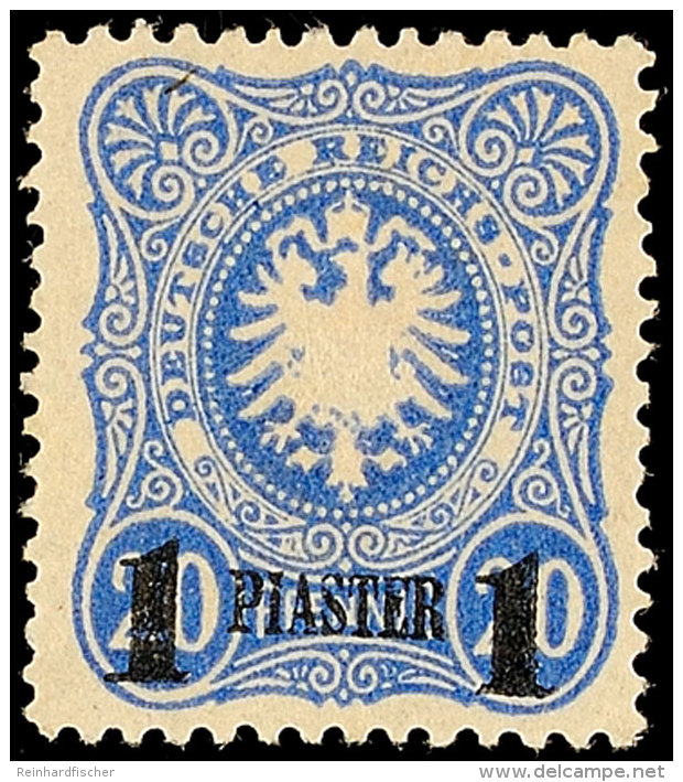 1 PIA Auf 20 Pf. In D-Farbe Tadellos Ungebraucht, Mi. 80.-, Katalog: 3d *1 PIA On 20 Pf. In D-color In Perfect... - Turquia (oficinas)