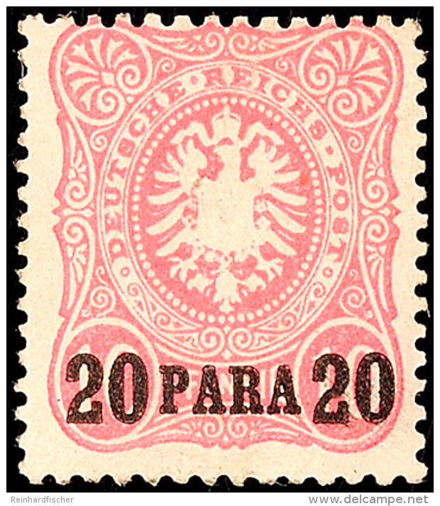 20 Pa Auf 10 Pfg Pfennig-Ausgabe, Ungebraucht Mit Neugummi Ansonsten Tadellos, Mi. F&uuml;r * 200.-, Katalog: 2a... - Turquia (oficinas)