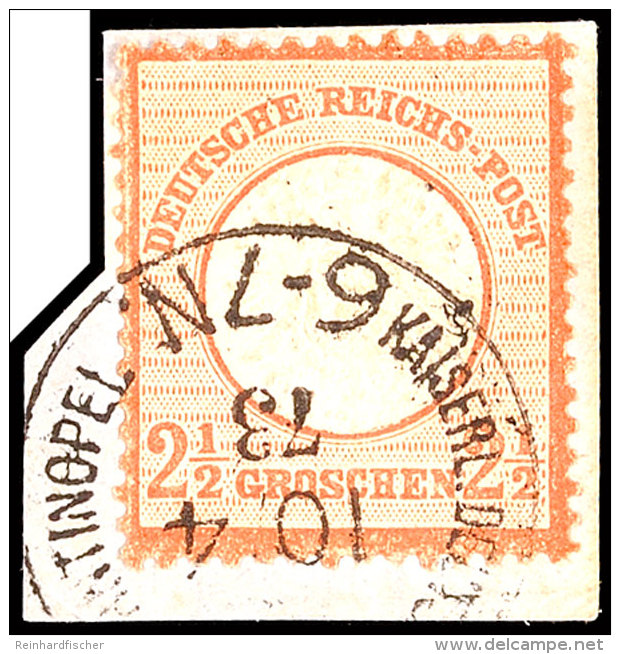 2 1/2 Gr. Tadellos Auf Briefst&uuml;ck, Mi. 140.-, Katalog: V21a BS2 + Gr. In Perfect Condition On Piece,... - Turquia (oficinas)