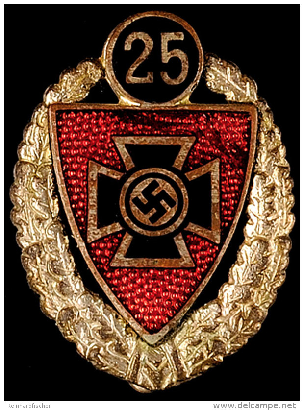 1871-1945, Nationalsozialistischer Reichskriegerbund (NSRKB), Silberne Ehrennadel F&uuml;r 25j&auml;hrige... - Otros & Sin Clasificación