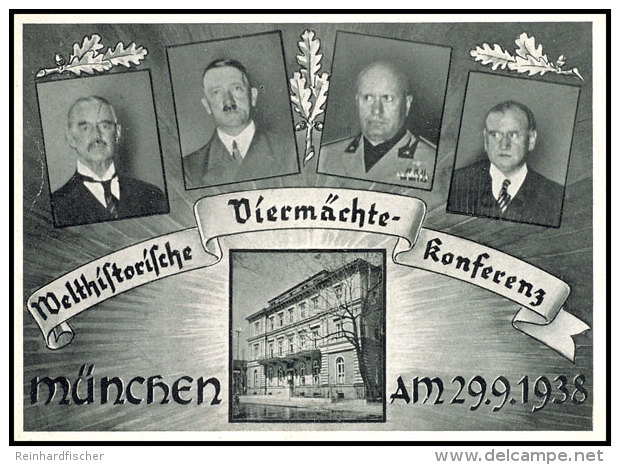 1938 "Welthistorische Vierm&auml;chtekonferenz, M&uuml;nchen Am 29.9.1938" Verlag H. Lauschke, Leipzig  1938... - Otros & Sin Clasificación