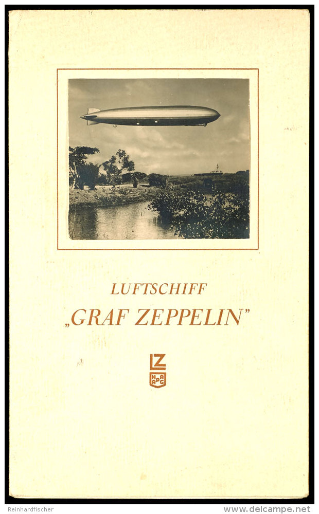 Liste Der Reisenden Des Luftschiffes "Graf Zeppelin" ,16 Seiten Mit Diversen Beschreibungen Im Umschlag F&uuml;r... - Otros & Sin Clasificación