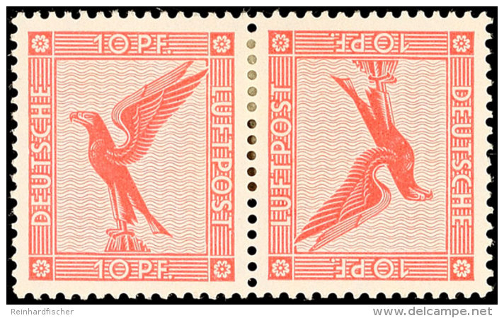 10 Pf. Flugpost Kehr-ZD Tadellos Ungebraucht, Mi. 210.-, Katalog: K7 *10 Pf. Airmail Kehr-ZD In Perfect... - Otros & Sin Clasificación