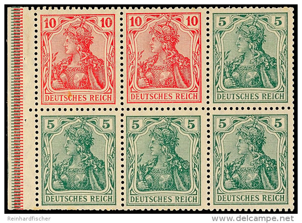 Germania-Heftchenblatt Tadellos Ungebraucht, Mi. 100.-, Katalog: HBl.23aaB *Germania Stamp Booklet Pane In... - Otros & Sin Clasificación