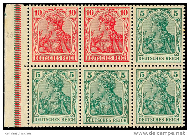 Germania-Heftchenblatt Tadellos Ungebraucht, Mi. 100.-, Katalog: HBl.23aaB *Germania Stamp Booklet Pane In... - Otros & Sin Clasificación