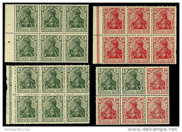 Heftchenblatt 1/2b, 2b Mit HAN Und 9b (ohne Rand), Postfrisch, Katalog: HBl.1b,u.a. **Stamp Booklet Pane 1 /... - Otros & Sin Clasificación