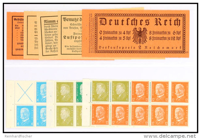 Reichspr&auml;sidenten 1932, ONr. 19, Komplettes Postfrisches Markenheftchen (aufgetrennt Ohne Klammer), Mi.... - Cuadernillos