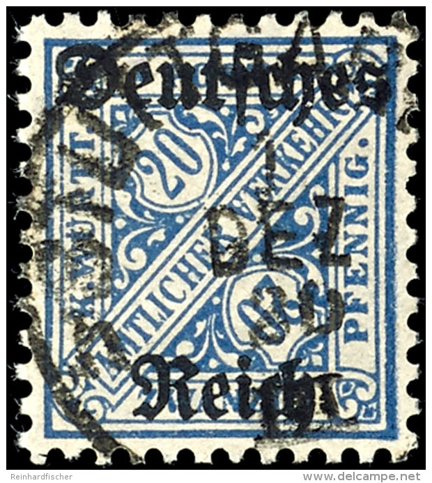 20 Pf. Mit WZ. "nur Ringe", Pracht, Gepr. Dr. Oechsner BPP, Mi. 400,--, Katalog: 60Y O20 Pf. With Watermark.... - Otros & Sin Clasificación