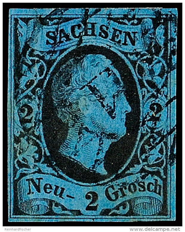 2 Ngr Tadellos Gestempelt, Kabinett, Mi. 70.-, Katalog: 7 O2 Ngr Neat Cancelled, Superb In Every Respect... - Saxe