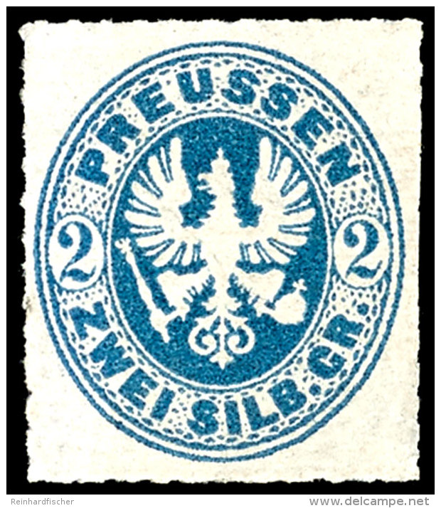 2 Sgr Preu&szlig;ischblau Tadellos Ungebraucht Ohne Gummi, Dopp. Gepr. Brettl BPP, Mi. 500,-- F&uuml;r *, Katalog:... - Otros & Sin Clasificación