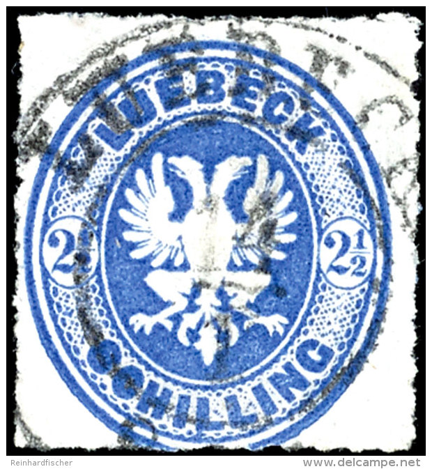 2 1/2 S Ultramarin Tadellos Gestempelt, Mi. 500,--, Katalog: 11A O2 + S Ultramarine Neat Cancelled, Michel... - Luebeck