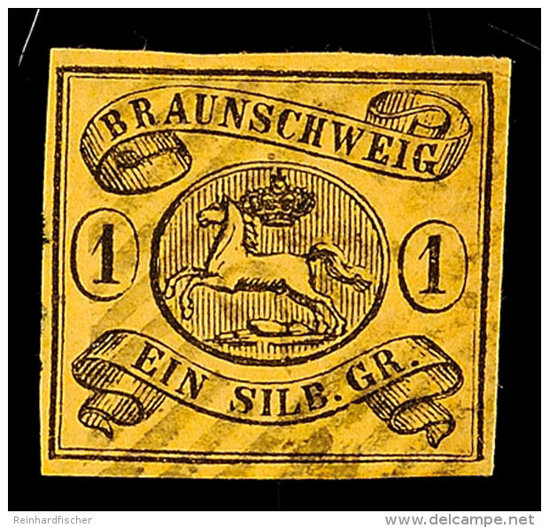 1 Sgr. Braungelb Gestempelt Pracht, Mi. 70.-, Katalog: 6b O1 Sgr. Brown Yellow Used Superb, Michel 70.-,... - Brunswick