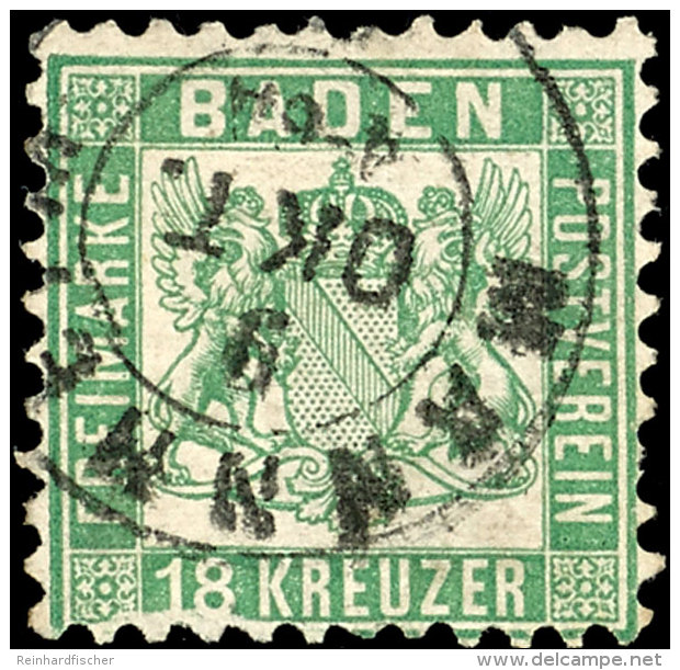 18 Kr. Gut Gestempelt, Ein Kurzer Zahn, Sonst Pracht, Mi. 700,--, Katalog: 21 O18 Kr. Good Used, A Short Tooth,... - Otros & Sin Clasificación