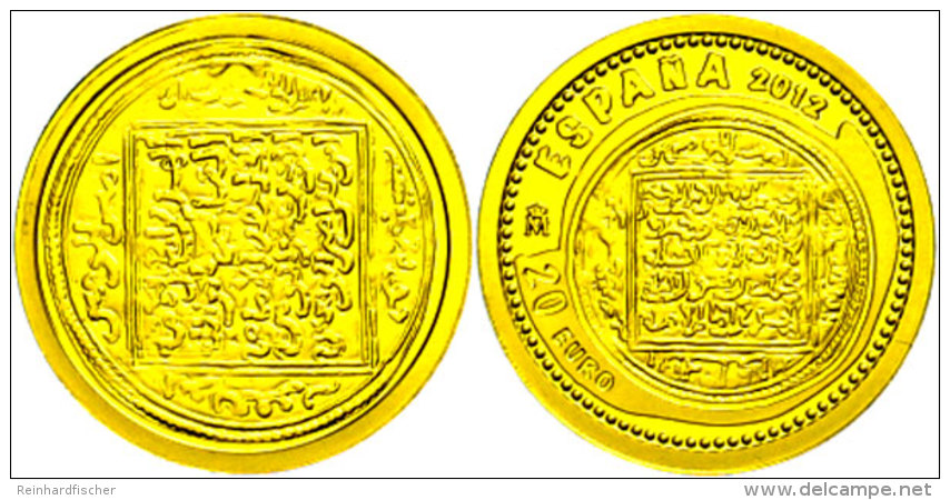 20 Euro, Gold, 2012, Almohade, 1/25 Unze, Mit Zertifikat In Ausgabeschatulle Und Umverpackung, PP.  PP20 Euro,... - Otros & Sin Clasificación