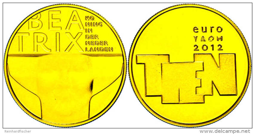 10 Euro, Gold, 2012, Niederl&auml;ndische Architektur, Sch&ouml;n 199, Im Holzetui Mit OVP Und Zertifikat, Auflage... - Otros & Sin Clasificación