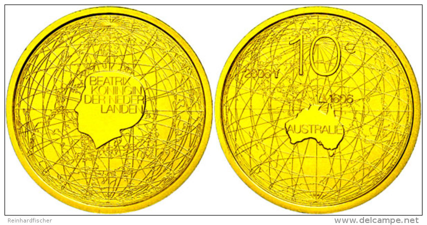 10 Euro, Gold, 2006, 400. Jahrestag Der Entdeckung Von Australien, KM 290, Sch&ouml;n 146, Im Holzetui Mit OVP Und... - Otros & Sin Clasificación