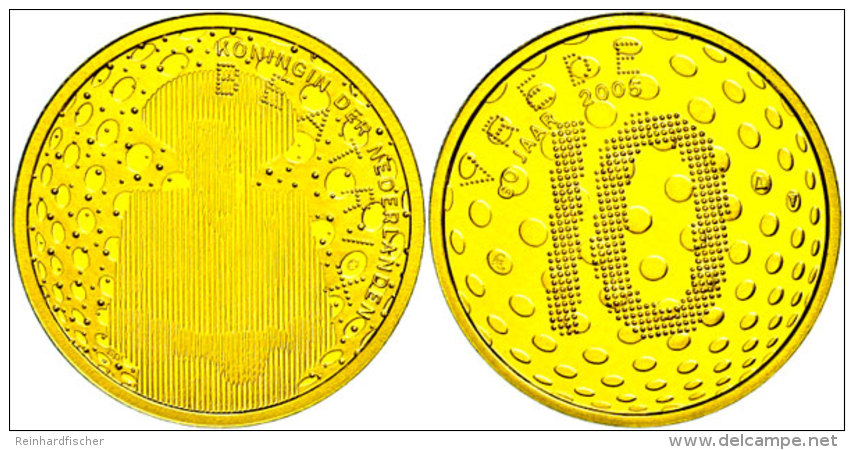 10 Euro, Gold, 2005, Ende Des Zweiten Weltkriegs, KM 264, Sch&ouml;n 143, Im Holzetui Mit OVP Und Zertifikat,... - Otros & Sin Clasificación